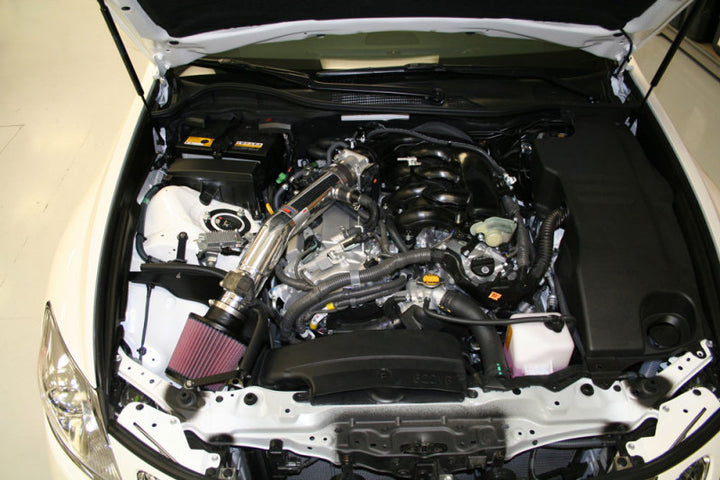 K&N 07-09 Lexus GS35 V6-3.5L Polished Typhoon Intake - Bull Strap