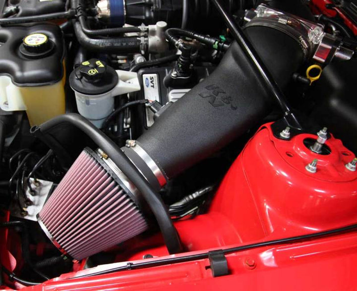 K&N 07-09 Mustang Shelby V8-5.4L Performance Intake Kit - Bull Strap