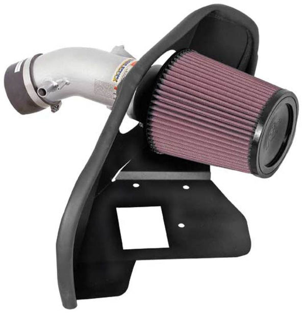 K&N 07-10 Toyota Camry V6-3.5L Silver Typhoon Short Ram Intake - Bull Strap