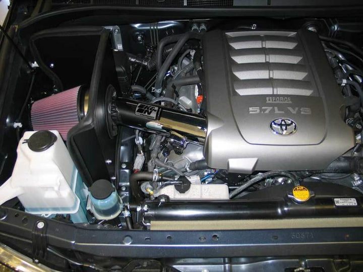 K&N 07-10 Toyota Tundra V8-5.7L High Flow Performance Kit - Bull Strap