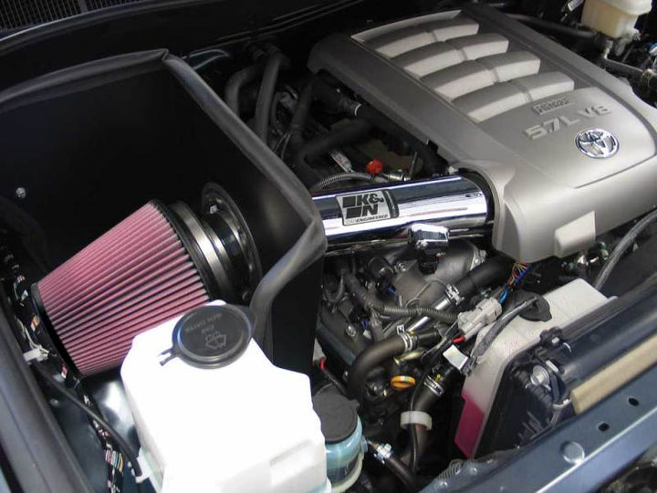K&N 07-10 Toyota Tundra V8-5.7L High Flow Performance Kit - Bull Strap