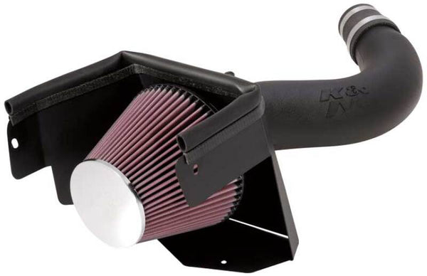K&N 07 Jeep Wrangler V6-3.8L Performance Intake Kit - Bull Strap