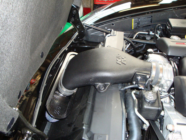 K&N 08-09 Chevy Corvette 6.2L V8 AirCharger Performance Intake - Bull Strap