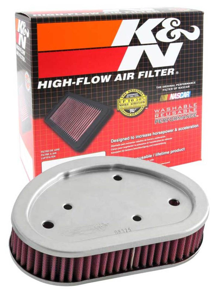 K&N 08-09 Harley Replacement Air Filter - Bull Strap