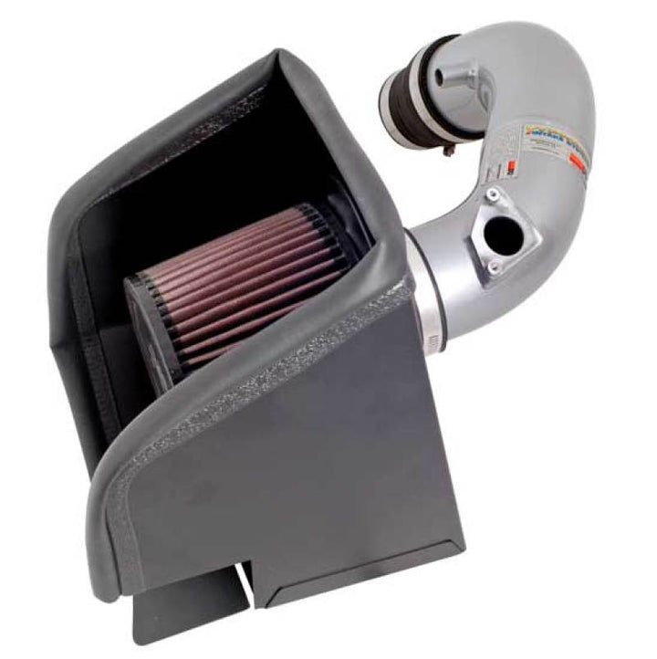 K&N 08-09 Scion xB Silver Typhoon Short Ram Intake - Bull Strap