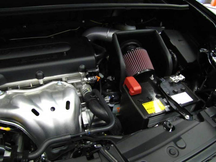 K&N 08-09 Scion xB Silver Typhoon Short Ram Intake - Bull Strap