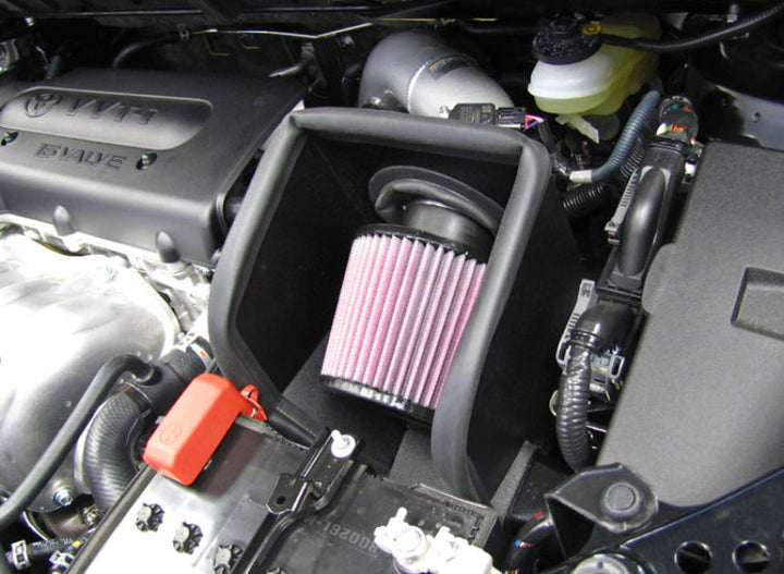 K&N 08-09 Scion xB Silver Typhoon Short Ram Intake - Bull Strap