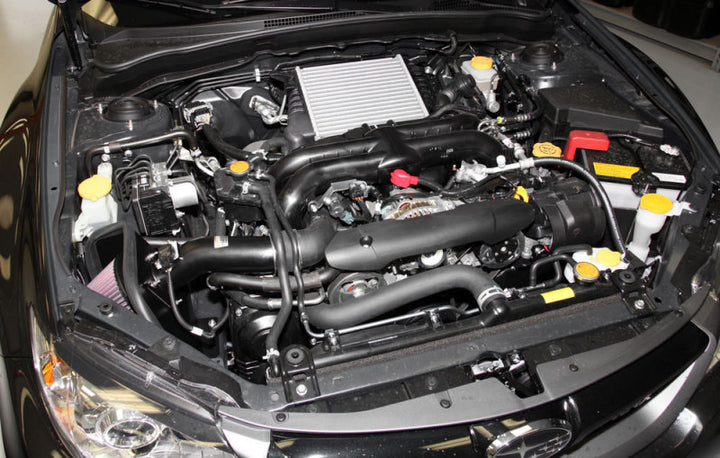 K&N 08-11 WRX/STi Black Typhoon Short Ram Intake - Bull Strap