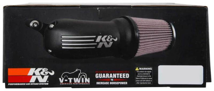 K&N 08-17 Harley-Davidson Touring Models Performance Air Intake System - Bull Strap