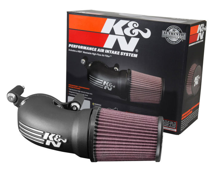K&N 08-17 Harley-Davidson Touring Models Performance Air Intake System - Bull Strap