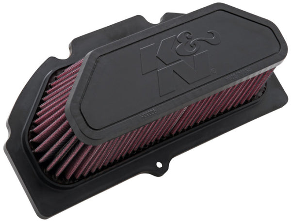 K&N 09-11 Suzuki GSXR 1000 Replacement Air Filter 11.063in L x 5.688in W x 3.375in H - Bull Strap