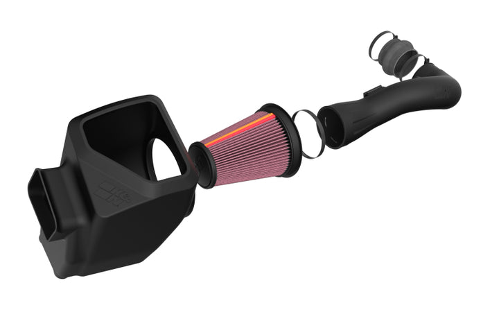 K&N 09-12 V8 GM 1500 Performance Air Intake System - Bull Strap