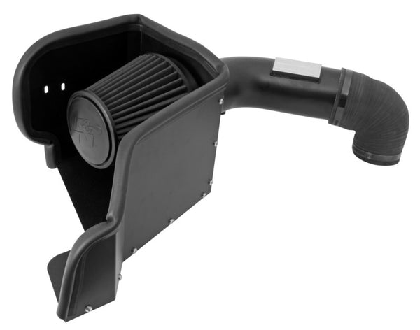K&N 09-13 Dodge Ram 1500 Pickup 5.7L V8 / 11-13 Ram 1500 5.7L V8 Black Performance Intake Kit - Bull Strap