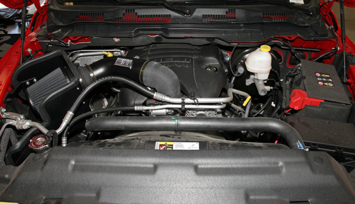 K&N 09-13 Dodge Ram 1500 Pickup 5.7L V8 / 11-13 Ram 1500 5.7L V8 Black Performance Intake Kit - Bull Strap