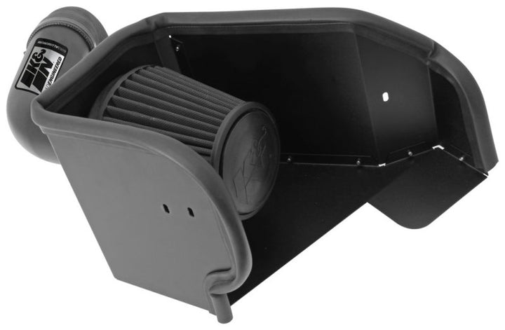 K&N 09-13 Dodge Ram 1500 Pickup 5.7L V8 / 11-13 Ram 1500 5.7L V8 Black Performance Intake Kit - Bull Strap
