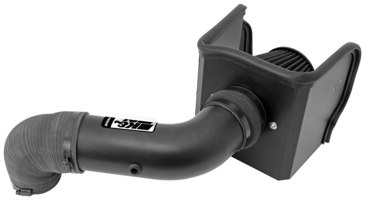 K&N 09-13 Dodge Ram 1500 Pickup 5.7L V8 / 11-13 Ram 1500 5.7L V8 Black Performance Intake Kit - Bull Strap