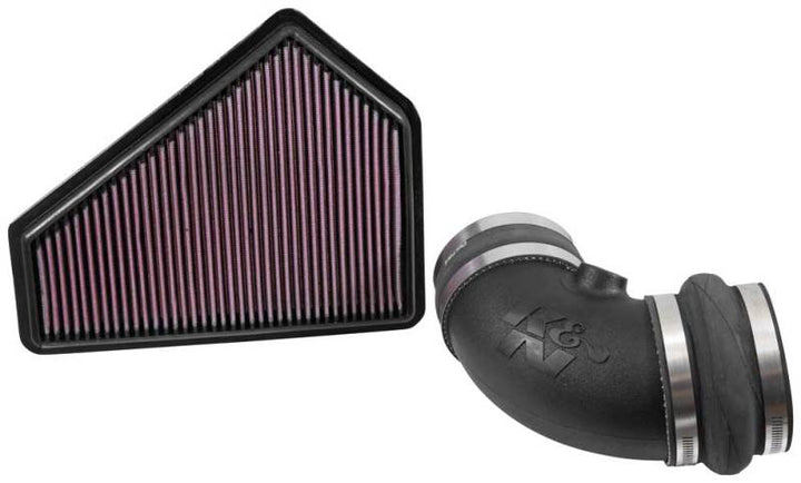 K&N 09-15 Cadillac CTS-V V8 6.2L F/I 57 Series FIPK Performance Intake Kit - Bull Strap
