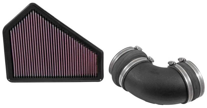 K&N 09-15 Cadillac CTS-V V8 6.2L F/I 57 Series FIPK Performance Intake Kit - Bull Strap