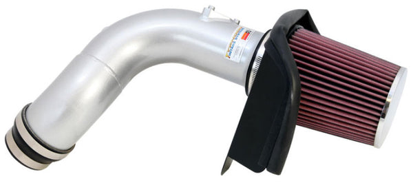 K&N 09 Acura TSX 2.4L Silver Typhoon Intake - Bull Strap