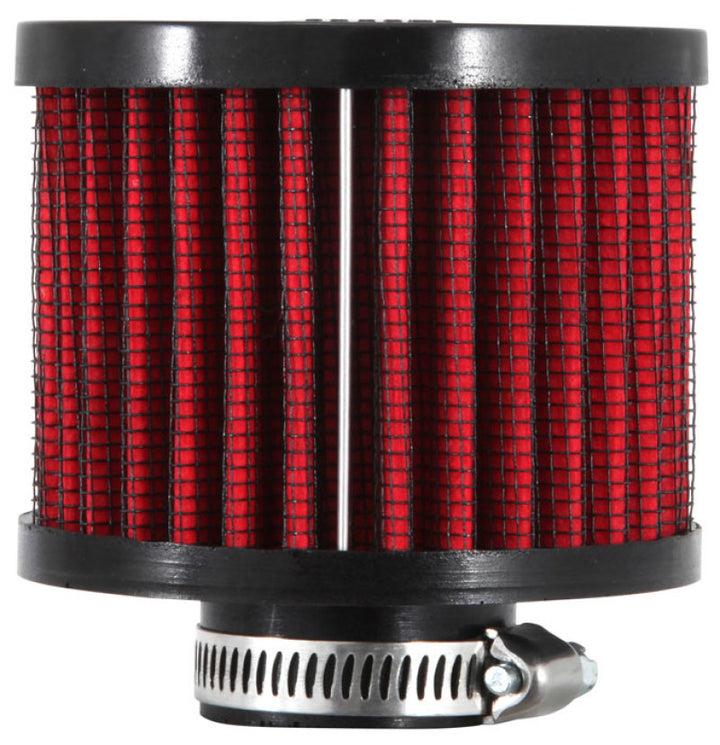 K&N 1 inch ID 3 inch OD 2.375 inch H Rubber Base Crankcase Vent Filter - Bull Strap