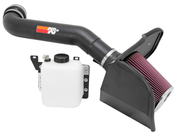 K&N 10-12 Ford F150 SVT Raptor 6.2L V8 High Flow Performance Intake Kit - Bull Strap