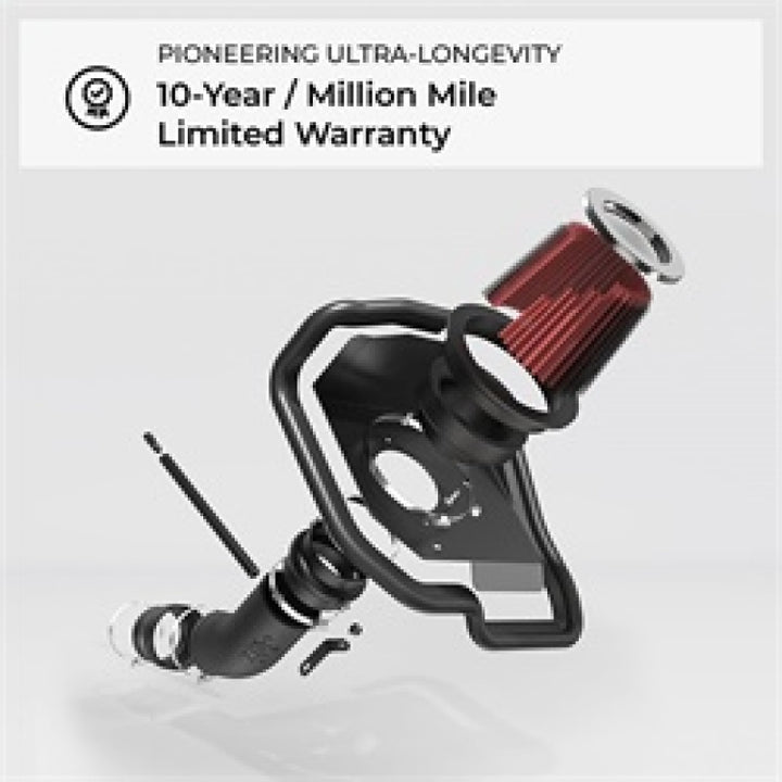 K&N 10 Camaro 6.2L V8 Polished Typhoon Short Ram Intake - Bull Strap