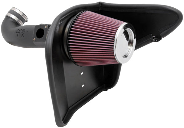 K&N 10 Chevy Camaro 3.6L V6 AirCharger Performance Intake - Bull Strap