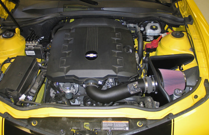 K&N 10 Chevy Camaro 3.6L V6 AirCharger Performance Intake - Bull Strap