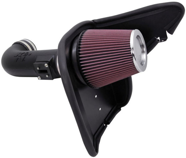 K&N 10 Chevy Camaro 6.2L V8 AirCharger Performance Intake - Bull Strap