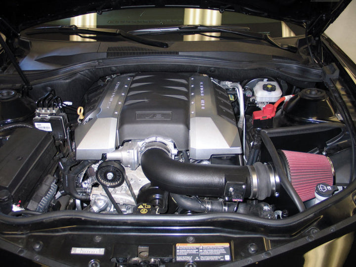K&N 10 Chevy Camaro 6.2L V8 AirCharger Performance Intake - Bull Strap