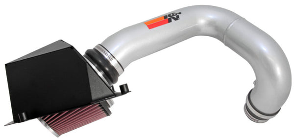 K&N 10 GMC Terrain / 10 Chevy Equinox 2.4L-L4 Silver High Flow Performance Kit - Bull Strap