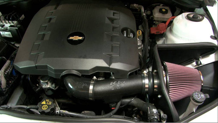 K&N 11-12 Chevy Camaro 3.6L V6 AirCharger Performance Intake - Bull Strap