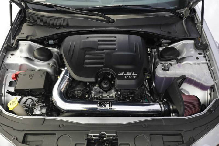 K&N 11-12 Chrysler 300 3.6L / 11-12 Dodge Challenger/Charger 3.6L Typhoon Performance Intake - Bull Strap