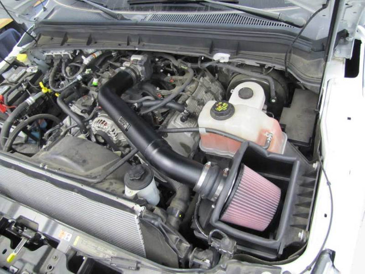 K&N 11-12 Ford F250/F350 SD 6.2L V8 High Flow Performance Intake - Bull Strap
