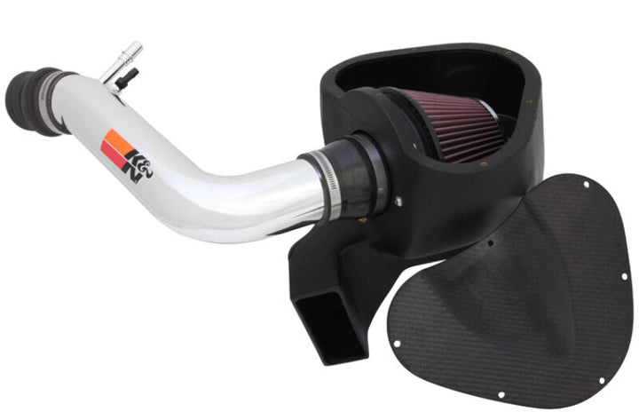 K&N 11-12 Ford Mustang 3.7L V6 Typhoon Cold Air Intake - Bull Strap
