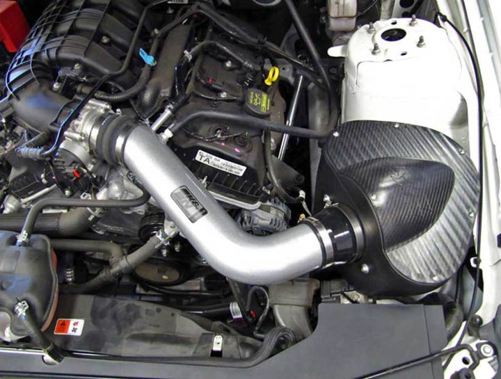 K&N 11-12 Ford Mustang 3.7L V6 Typhoon Cold Air Intake - Bull Strap