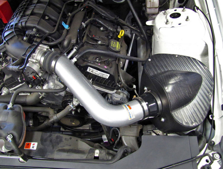 K&N 11-12 Ford Mustang 3.7L V6 Typhoon Cold Air Intake - Bull Strap