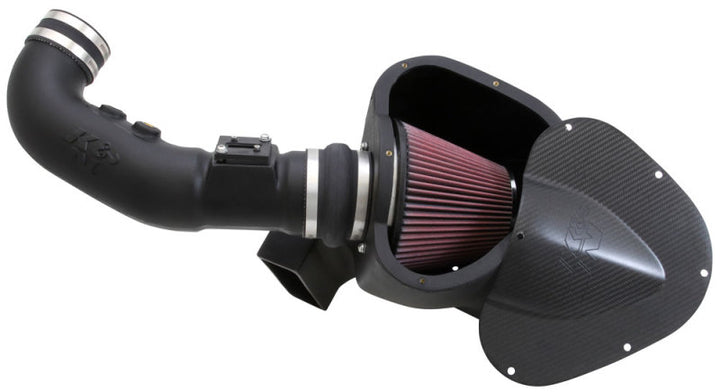 K&N 11-12 Ford Mustang GT 5.0L V8 AirCharger Performance Intake Kit - Bull Strap