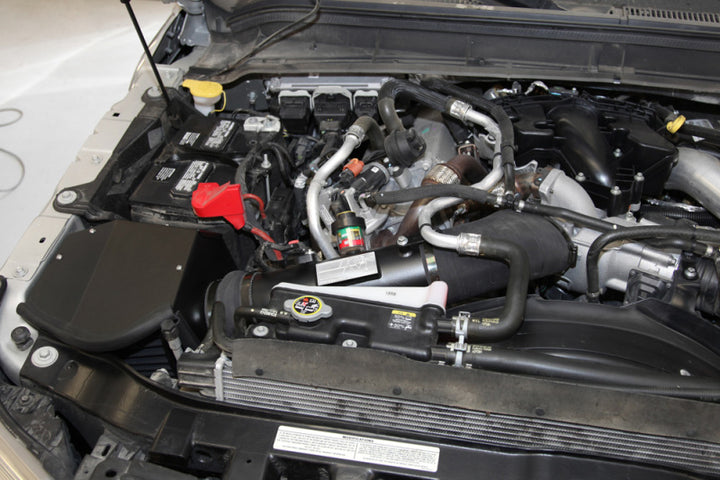 K&N 11-13 Ford F250/F350/F450/F550 Super Duty 6.7L V8 DSL Black Performance Intake Kit - Bull Strap