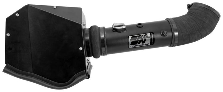 K&N 11-13 Ford F250/F350/F450/F550 Super Duty 6.7L V8 DSL Black Performance Intake Kit - Bull Strap