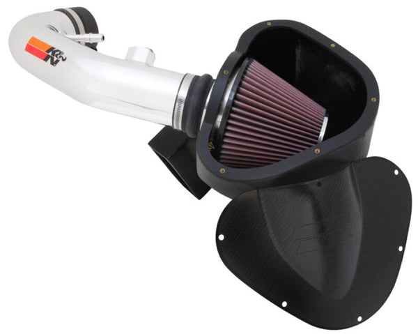 K&N 11-13 Ford Mustang GT 5.0L V8 Typhoon Performance Intake - Bull Strap