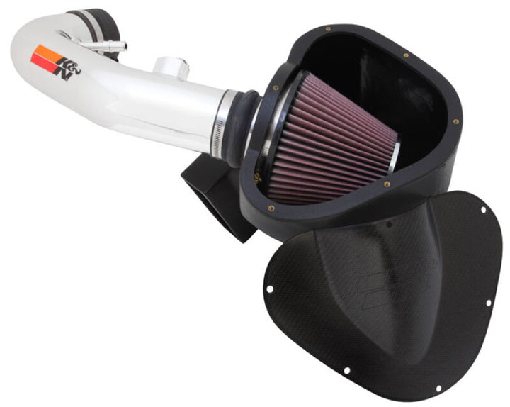 K&N 11-13 Ford Mustang GT 5.0L V8 Typhoon Performance Intake - Bull Strap