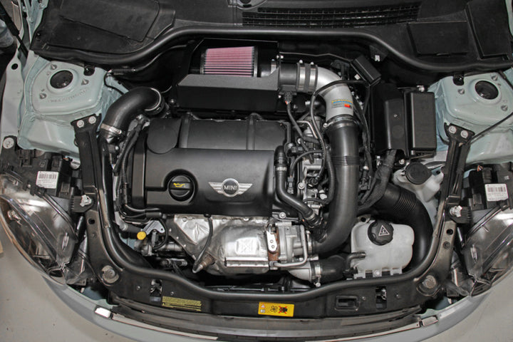 K&N 11-13 Mini Cooper S 1.6L Black Typhoon Performance Intake - Bull Strap