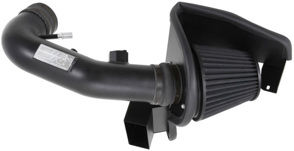 K&N 11-14 Ford Mustang GT 5.0L V8 Black Performance Intake Kit - Bull Strap