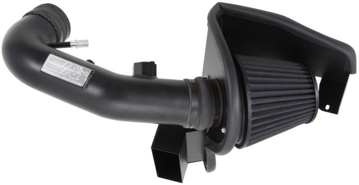 K&N 11-14 Ford Mustang GT 5.0L V8 Black Performance Intake Kit - Bull Strap
