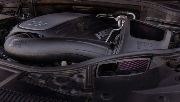 K&N 11-22 Jeep Grand Cherokee V8-5.7L F Performance Air Intake System - Bull Strap