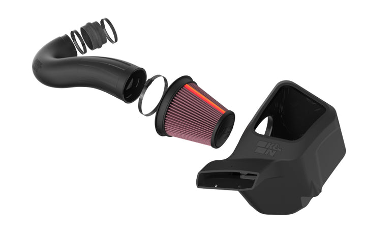 K&N 11-22 Jeep Grand Cherokee V8-5.7L F Performance Air Intake System - Bull Strap