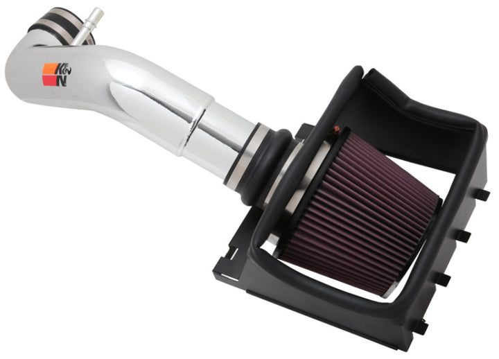 K&N 11 Ford F150 5.0L V8 F/I High Flow Performance Intake Kit - Bull Strap