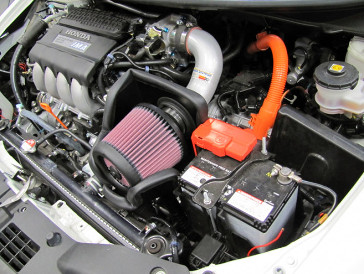 K&N 11 Honda CR-Z 1.5L L4 Silver Typhoon Short Ram Intake - Bull Strap
