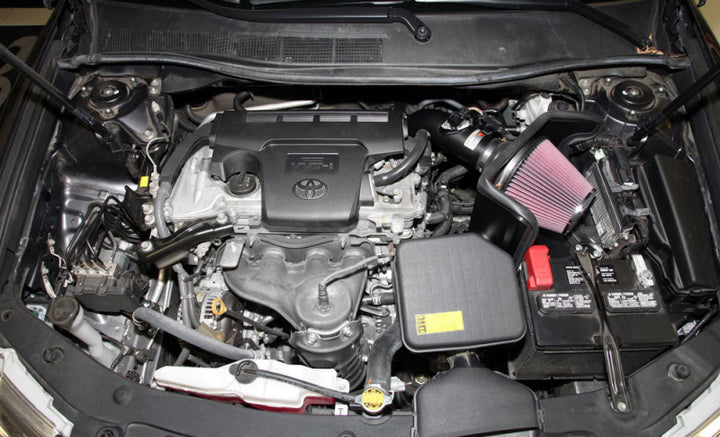 K&N 12-13 Toyota Camry 2.5L Black Typhoon Cold-Air Intake - Bull Strap